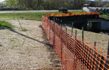orange silt fence